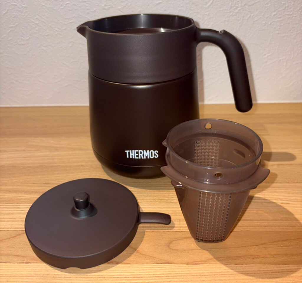 サーモス 真空断熱ティーポット 3つのパーツ
